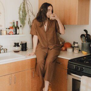 OZMA Maison Silk Shirt & Pants Set - XS & S
